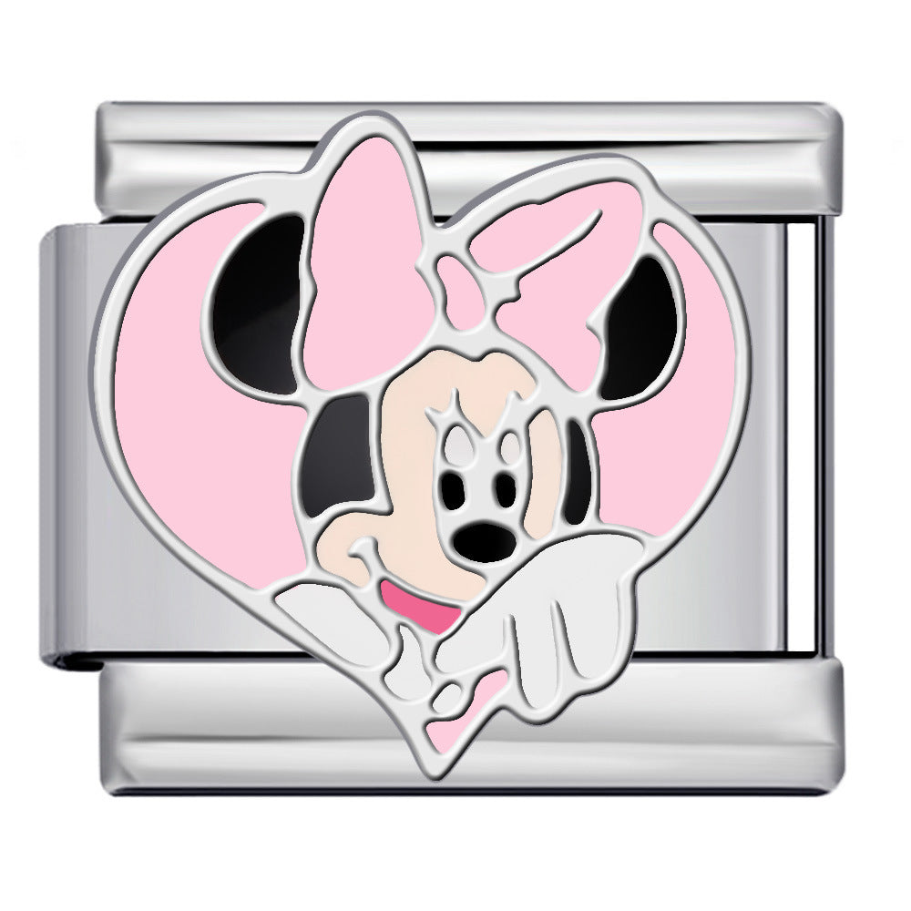 Wholesale  Italian ModuleTitanium Steel Cute Cartoon Series DIY  Bracelet