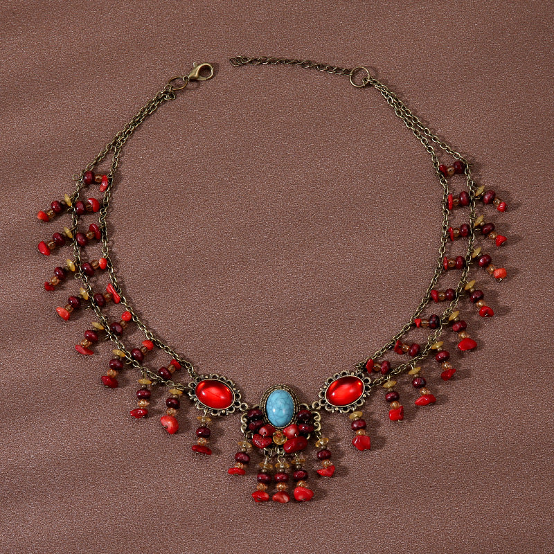 Wholesale Vintage Ethnic Style Forehead Chain Bohemian Necklaces ACC-NE-Gumi002