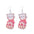 Wholesale Pink Valentine's Day Cute Cat Envelope Double Sided Acrylic Earrings