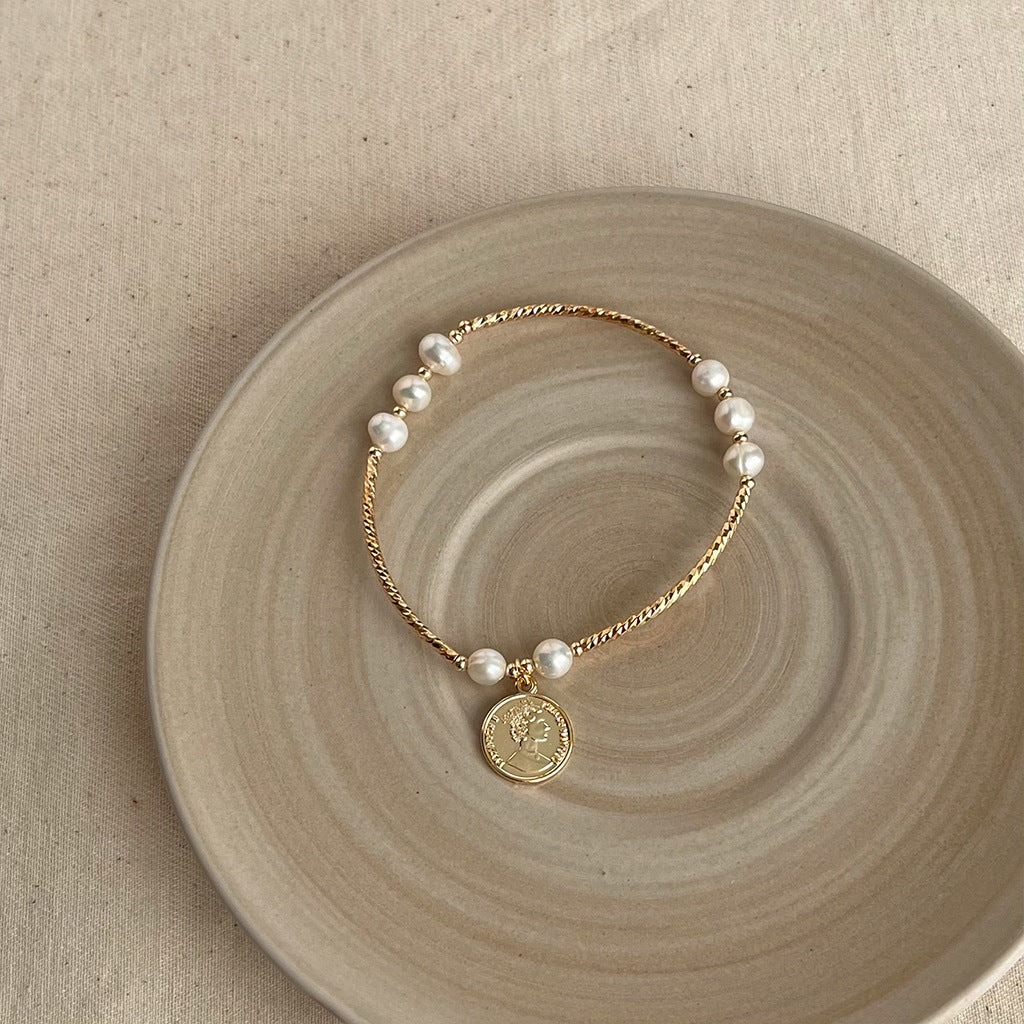 Wholesale Baroque natural pearl bracelet