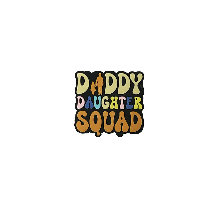 Wholesale Random 10pcs Mother's and Father's Day PVC Soft Glue Focal Beads DIY Beaded Pen Accessories