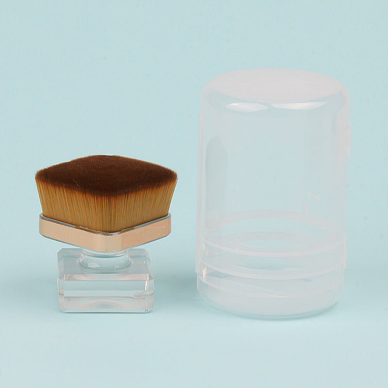 Wholesale Mushroom Head Dust Brush Portable Transparent Base Loose Powder Brush ACC-MB-Juka003