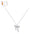 Wholesale S925 sterling silver  bow pendant clavicle chain