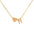 Wholesale light luxury love 18K gold stainless steel 26 letters necklace