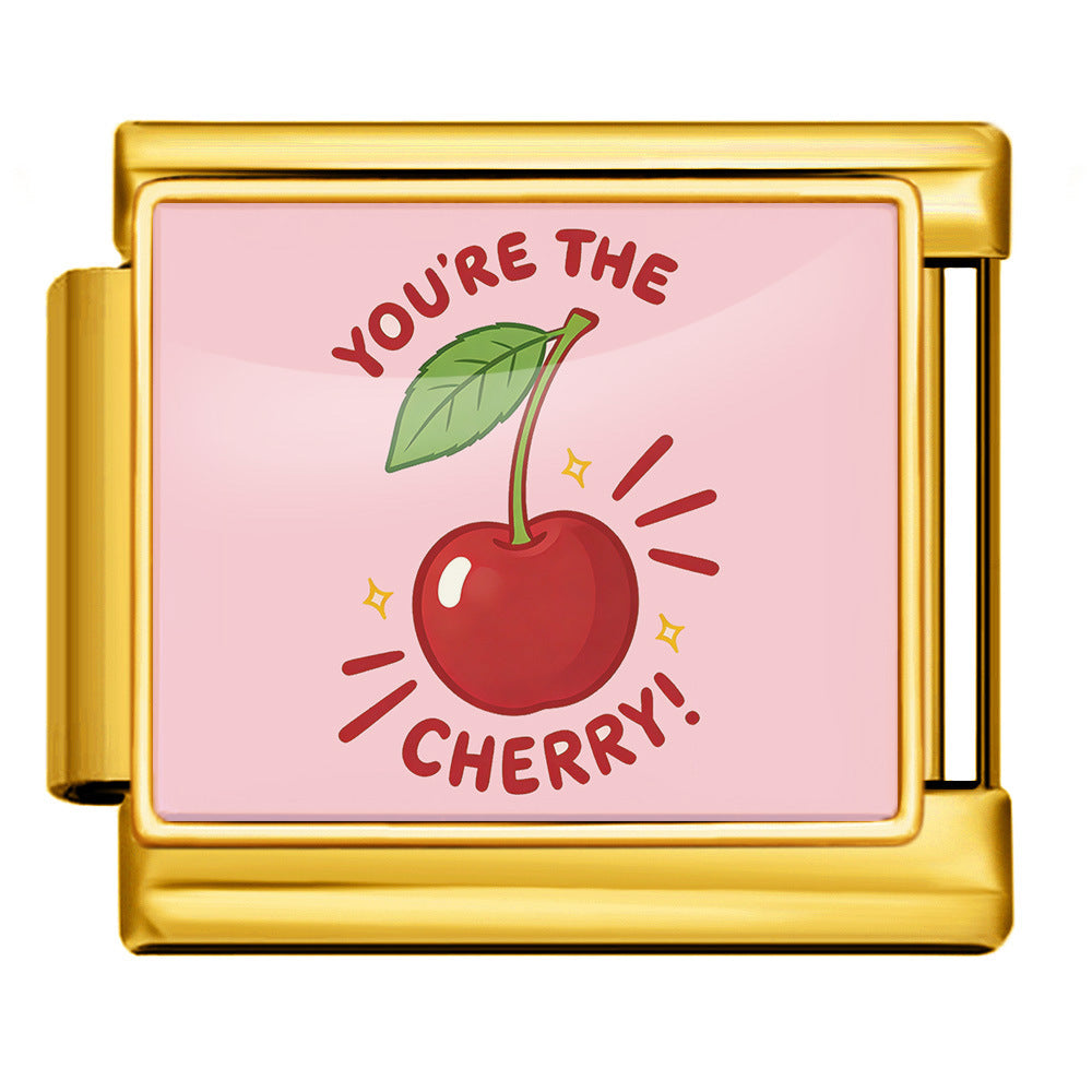 Wholesale 9mm Italian Charm Starter Bracelets DIY Valentine' s Day Heart-Shaped Stainless Steel Composable Bracelet