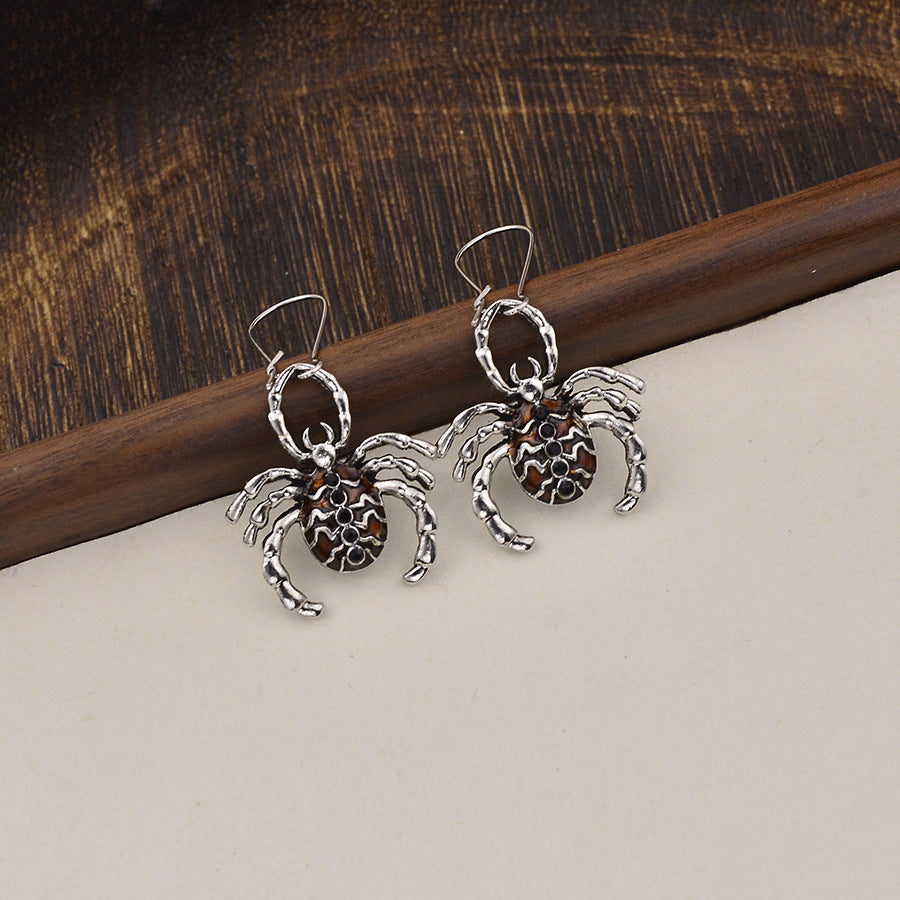 Wholesale Zinc Alloy Electroplated Gunmetal Black  Pendant Earrings Gothic  Style Fashion Jewelry Accessory For Women