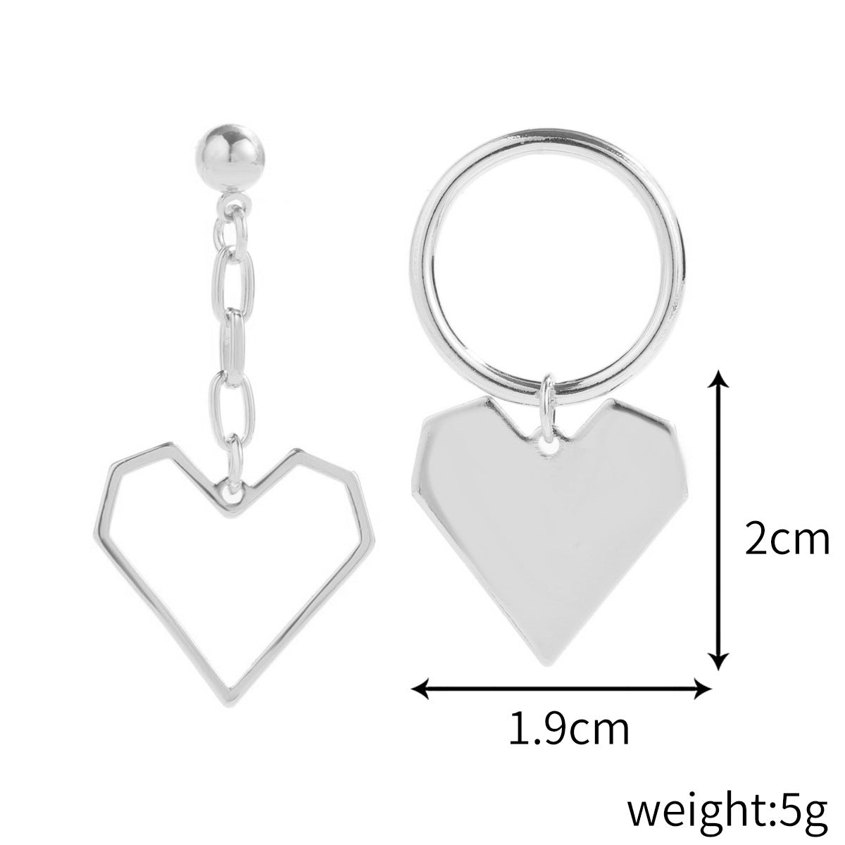 Wholesale love full diamond earrings