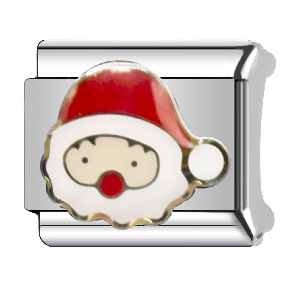 Wholesale Italian Charm Bracelet 9mm DIY  Christmas   Creative Stainless Steel Composable Bracelet