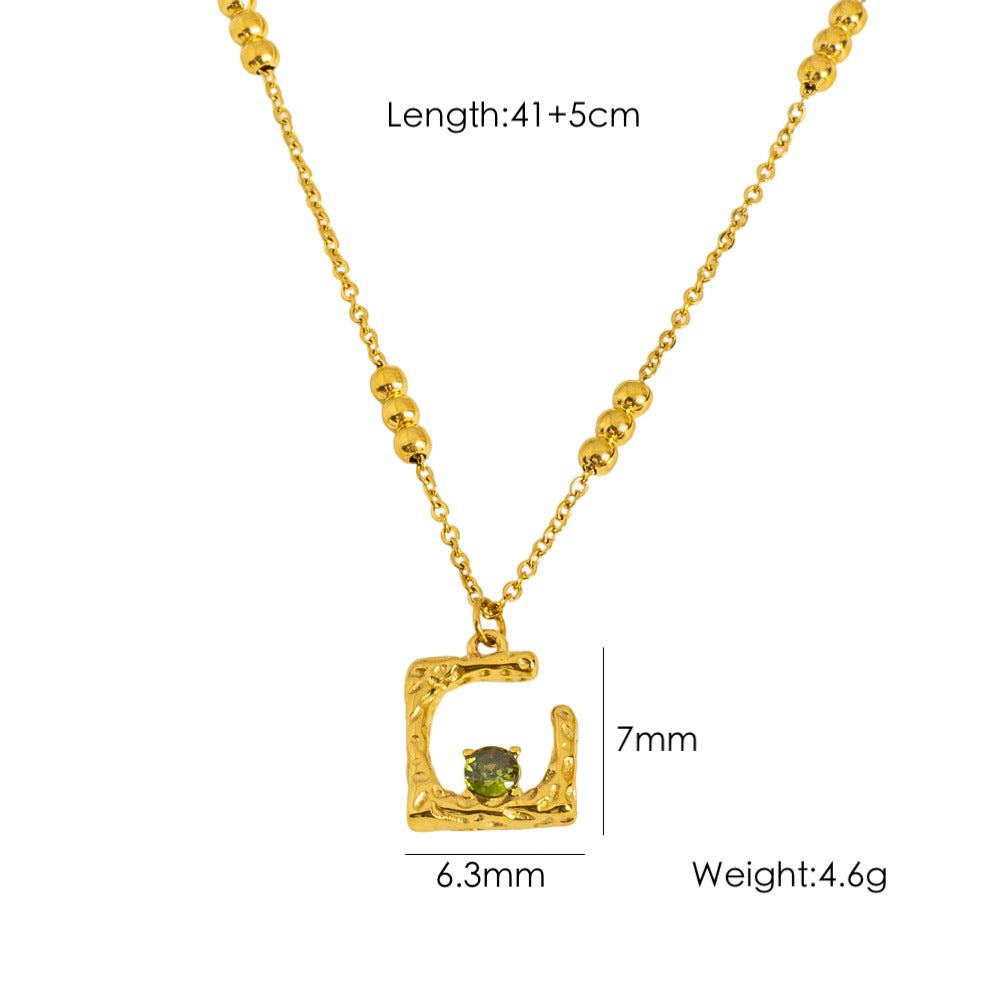 Wholesale Special-shaped Square Stainless Steel Necklace
