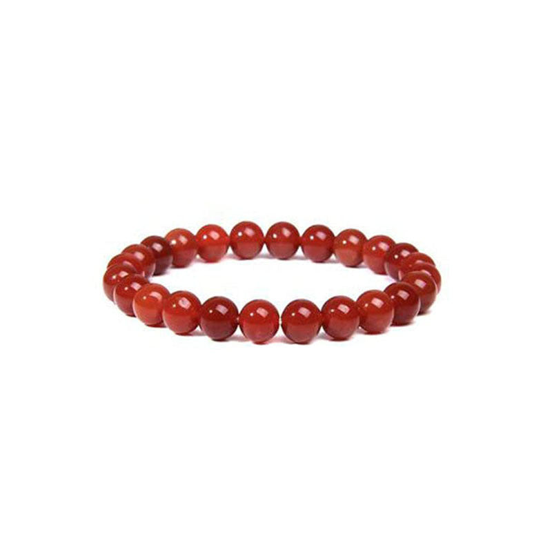 Wholesale Tiger Eye Stone Agate Volcanic Rock Amethyst Red Agate Beads Elastic Bracelet