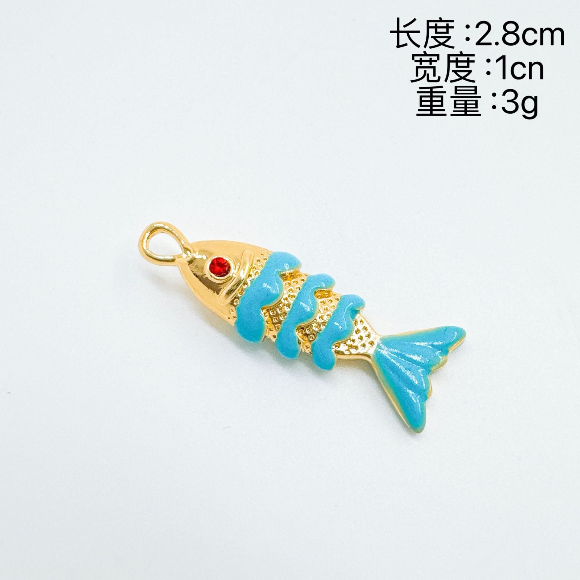 Wholesale Copper Electroplated Fish Pendant Necklace,  Oil-Drip Colorful Design,  Fashion Accessory for Women