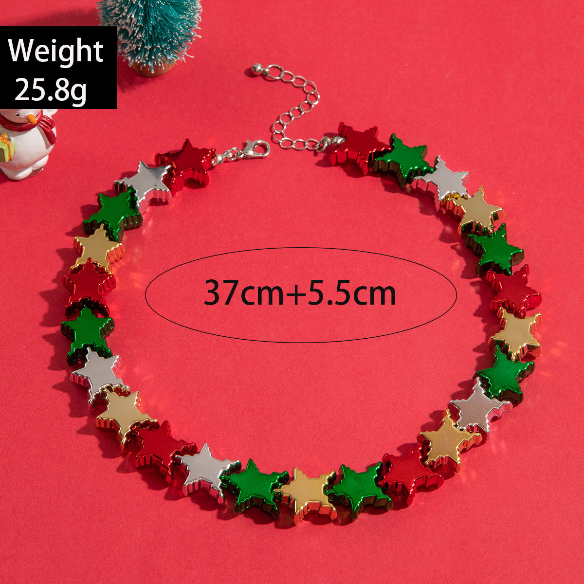 Wholesale Color Pumpkin Knot Beaded Clavicle Chain  Christmas Necklace