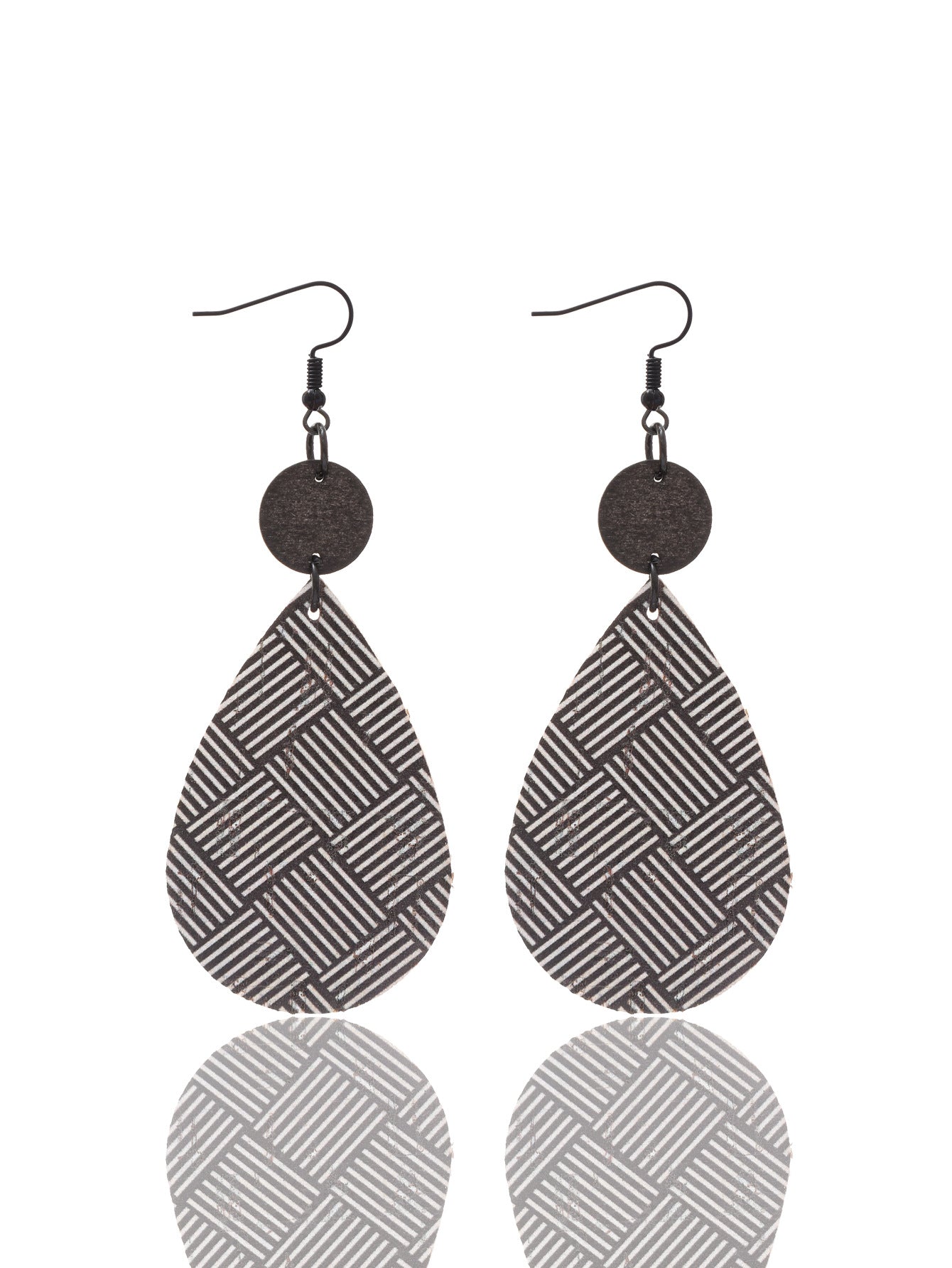 Wholesale Retro Style Natural Cork Crack Earrings