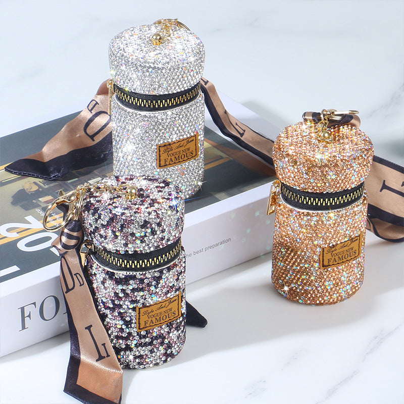 Wholesale Love Heart Diamond Coin Purse Keychains ACC-KC-RuiJie001