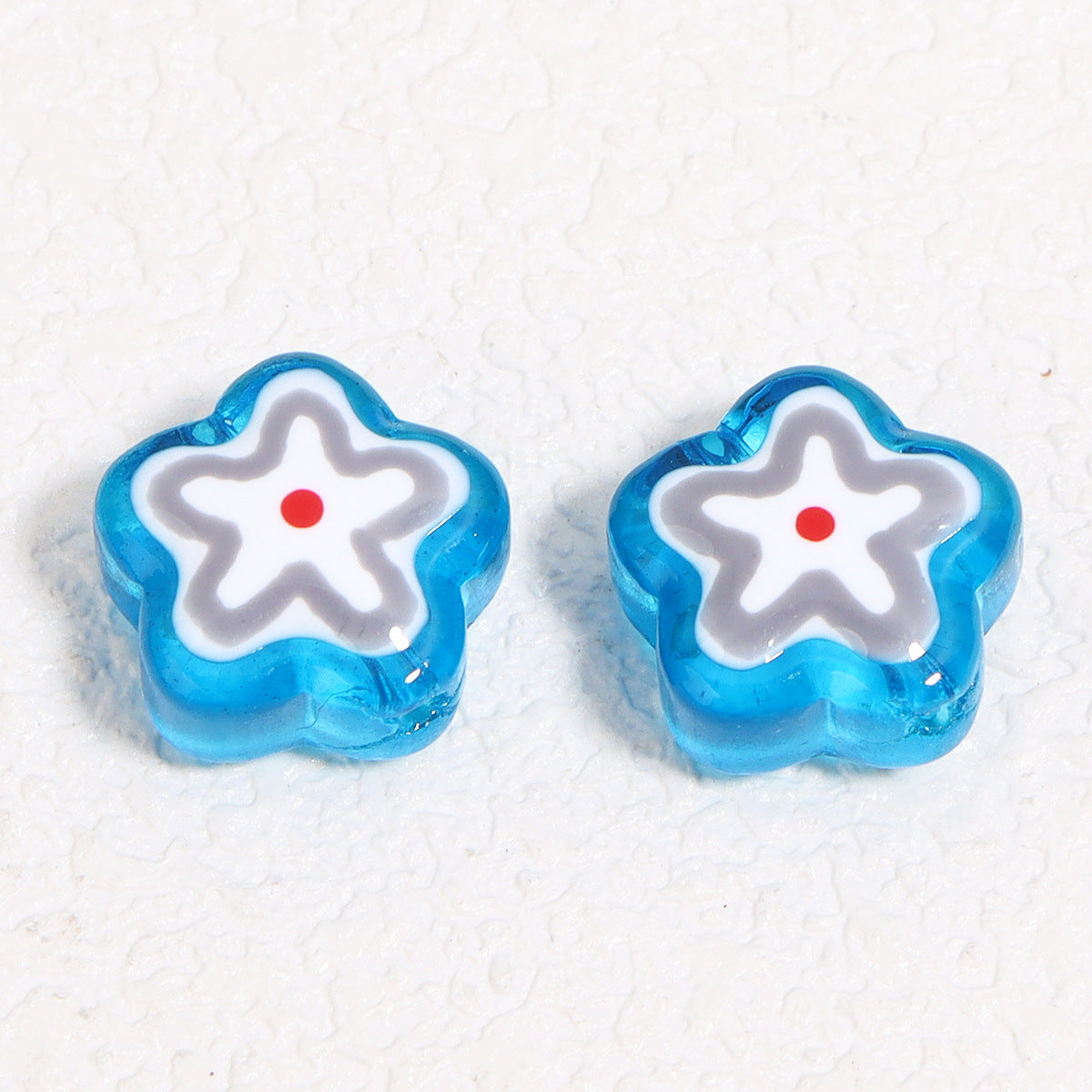 Wholesale   colorful flower patterns Focal Beads DIY Bead Accessories