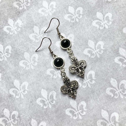 Wholesale Gothic Victorian Style Black Skull Earrings Stainless Steel Fashion Accessory Gift Boutique