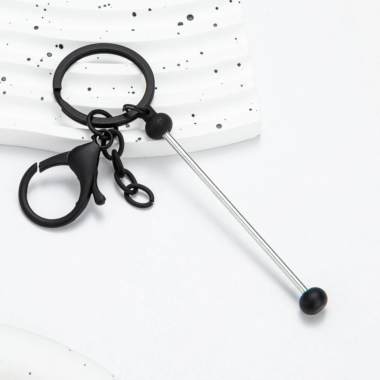 Wholesale Beadable Keychains Colorful DIY Beaded Keychains ACC-KC-HuaH008