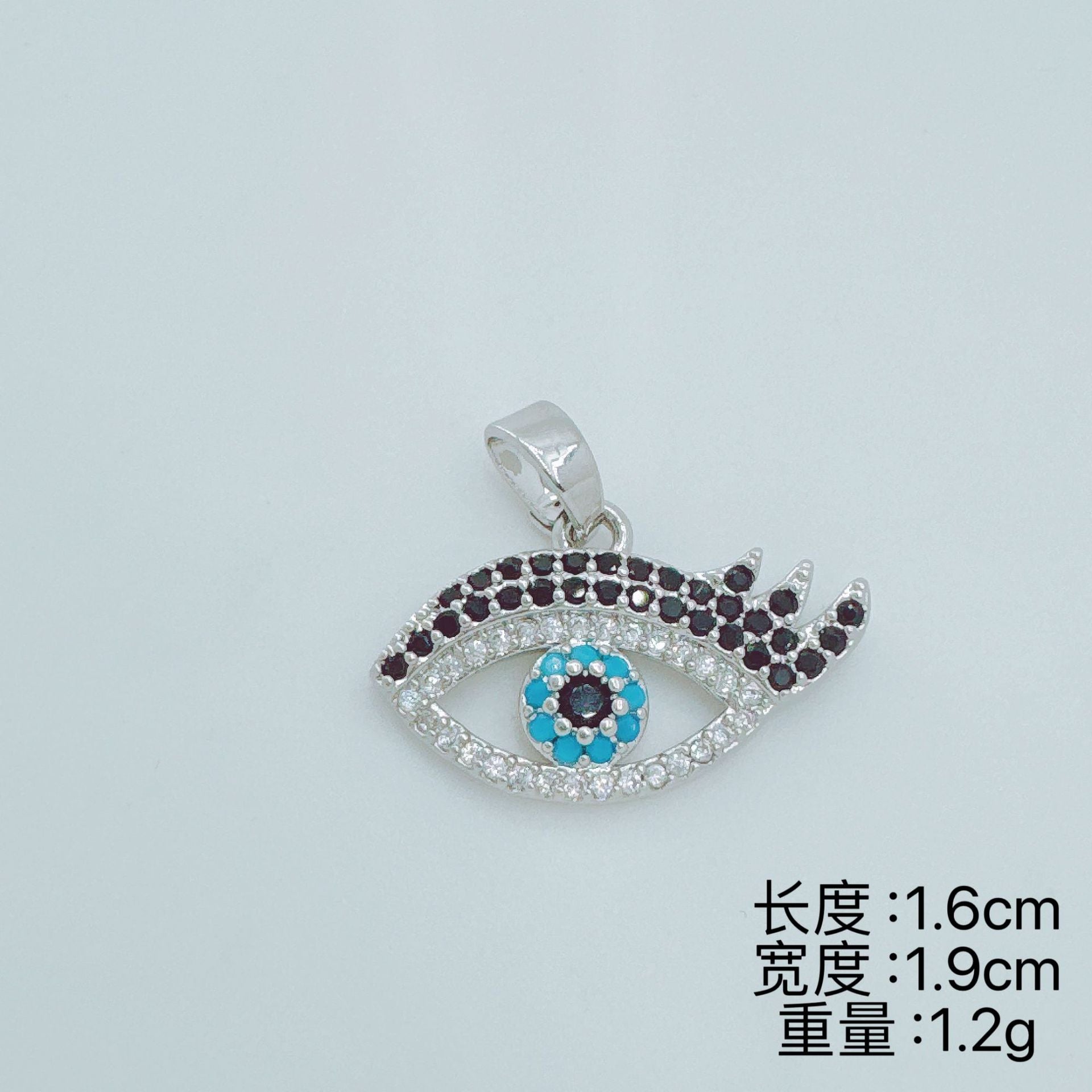 Wholesale Trendy Hamsa Pendant 18K Gold Plated Copper Zircon Jewelry Accessory Gift