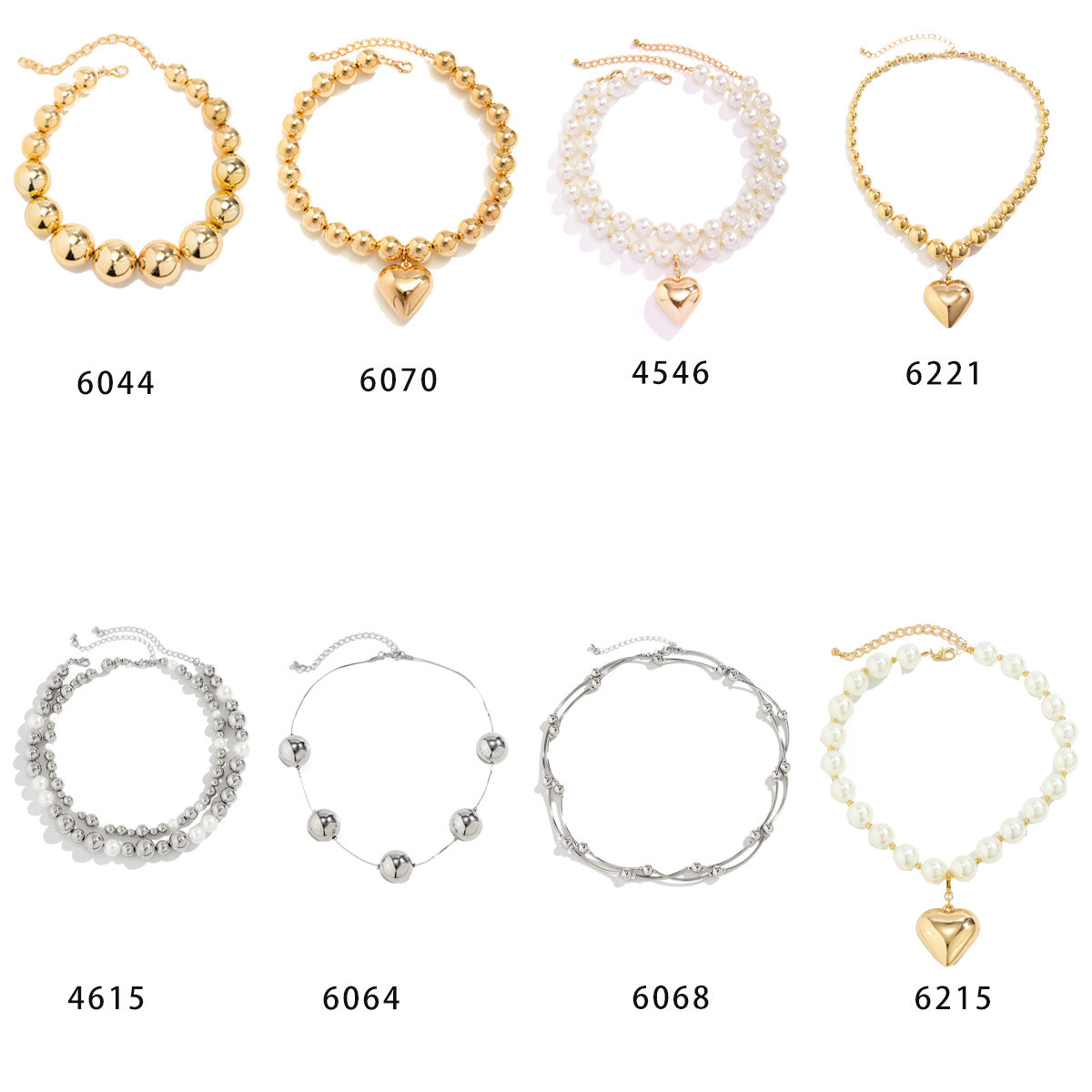 Wholesale exaggerated large bead punk collar plastic clavicle chain ACC-NE-Xuer004