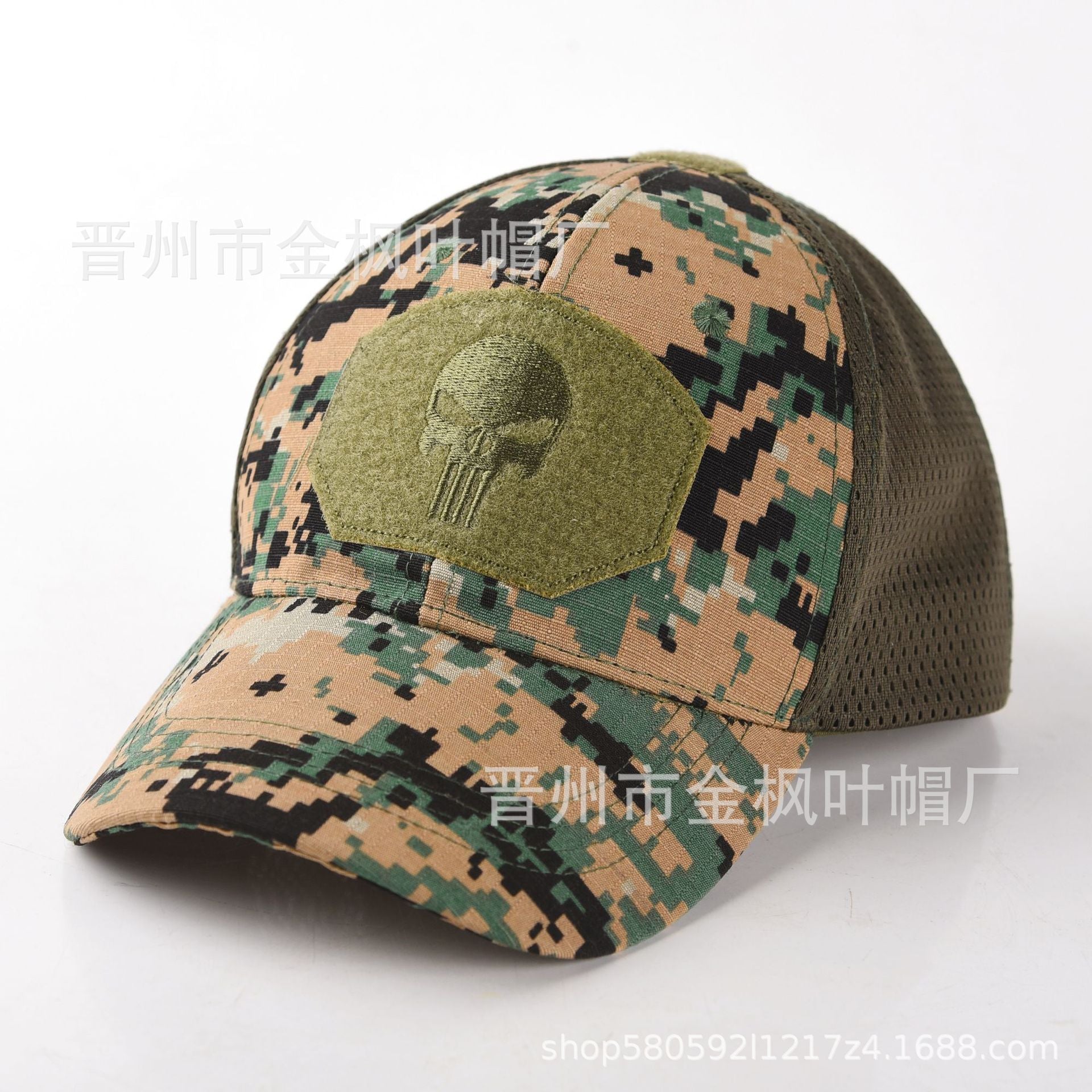 Wholesale Camouflage embroidered sun visor mesh hat