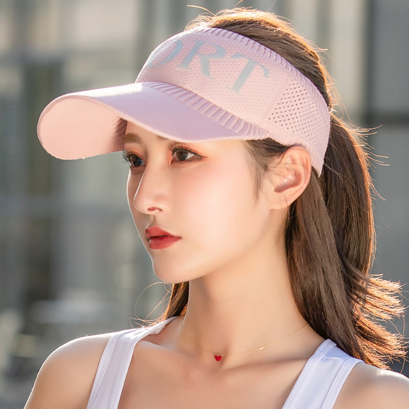 Wholesale Summer Sun Protection Empty Top Hat Sports Breathable Sun Hat ACC-HT-YiFan001