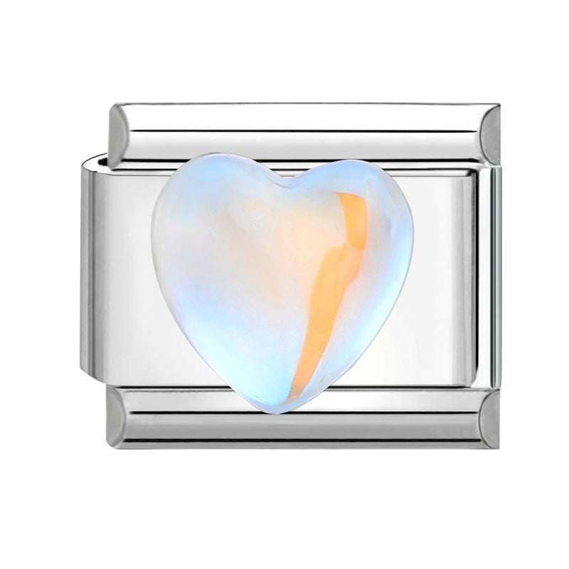 Wholesale Italian Charm Bracelet 9mm DIY Splicing Gradient Butterfly Stainless Steel Composable Bracelet