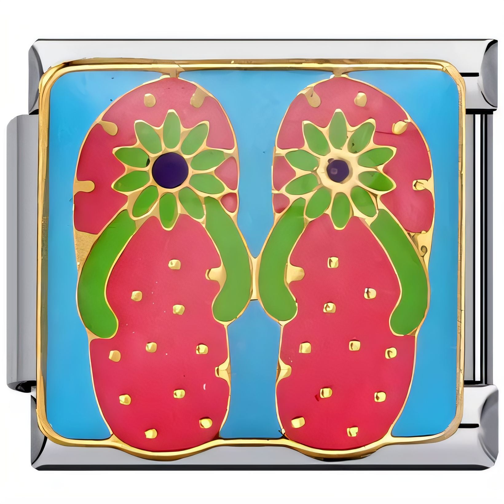 Wholesale  Italian Charm Bracelet 9mm DIY Steel Bottom  Creative Stainless Steel Composable Bracelet