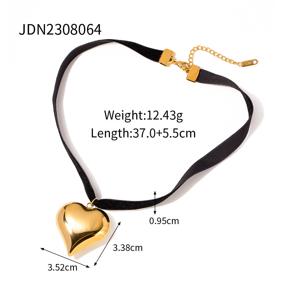 Wholesale Heart Series Vintage Love Necklace Stainless Steel ACC-NE-Wanx002