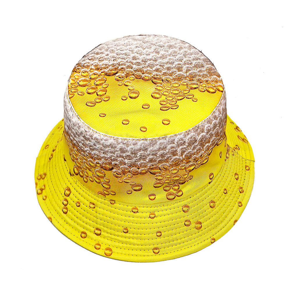 Wholesale Yellow beer bucket hat