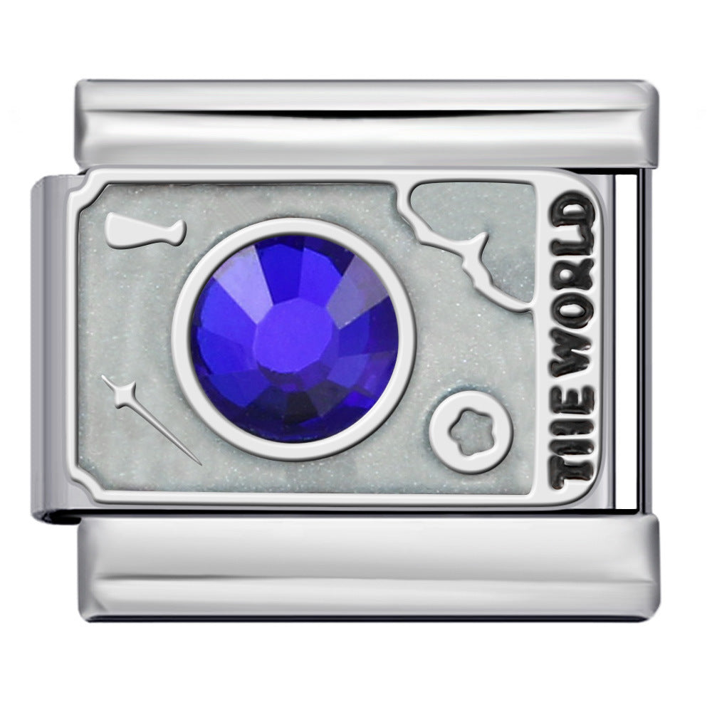 Wholesale Italian Charm Bracelet 9mm DIY Mysteries of the Universe Creative Stainless Steel Composable Bracelet