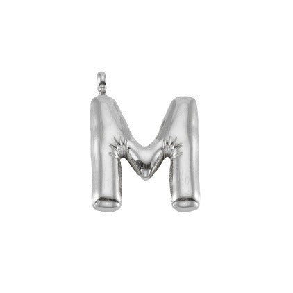 Wholesale Stainless steel bubble 26 letter pendant