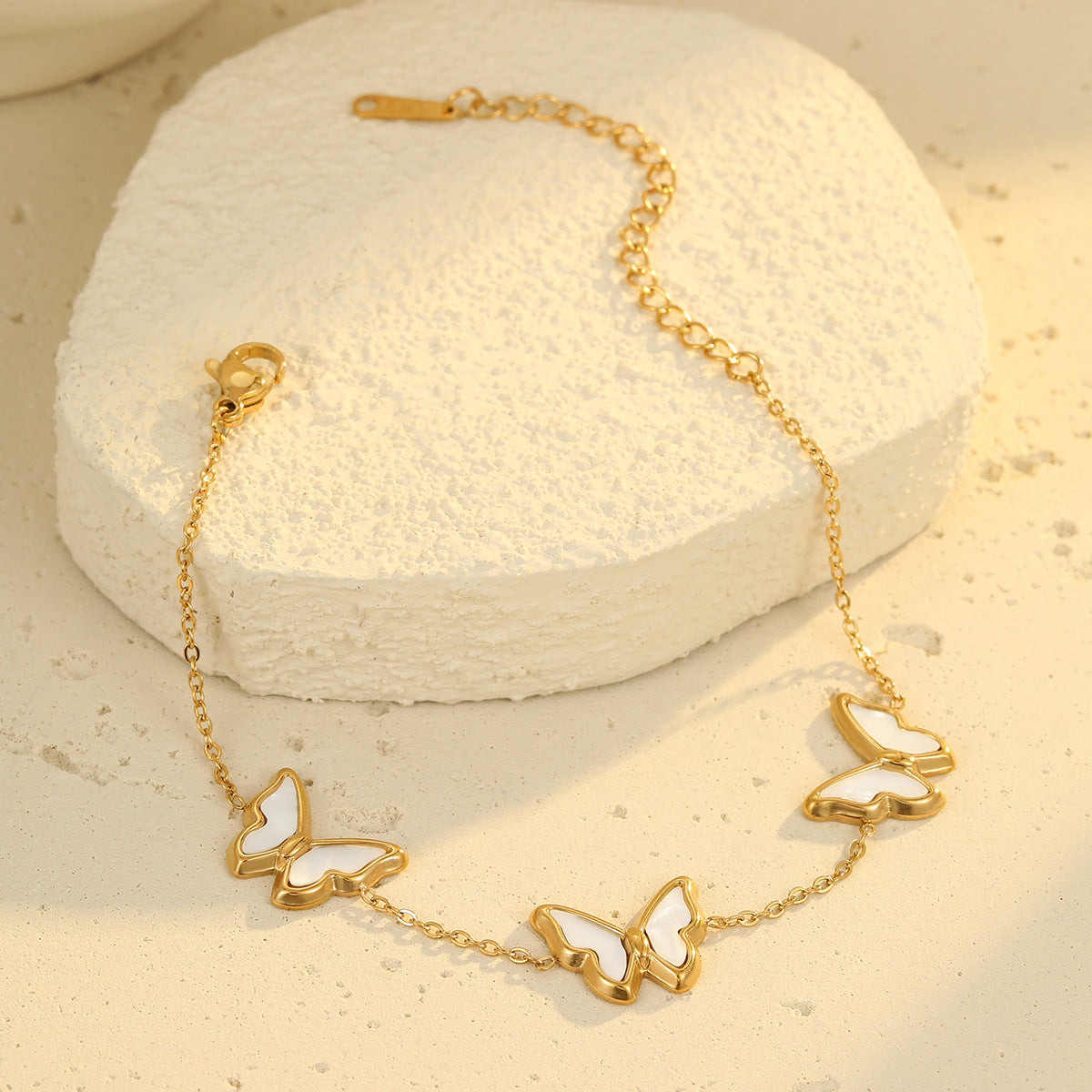 Wholesale Light Luxury Shell &  Butterfly Jewelry Set