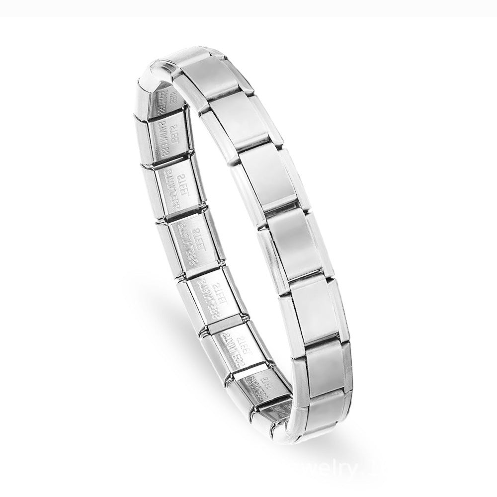 Wholesale Italian Modular Color Stainless Steel Elastic Bracelet