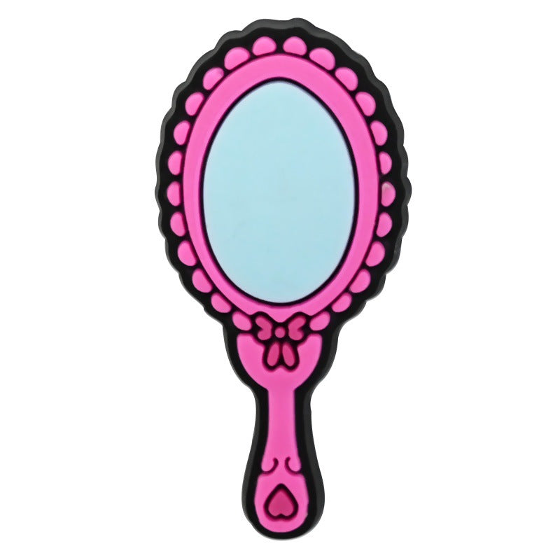 Wholesale  Random 100pcs cartoon coll girl PVC Soft Rubber Shoe Buckle Decoration