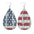 Wholesale  Independence Day leather earrings