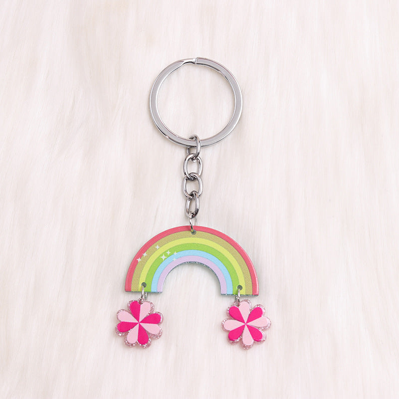 Wholesale Valentine's Day Dwarf Horseshoe Sweater Hat Acrylic Keychain