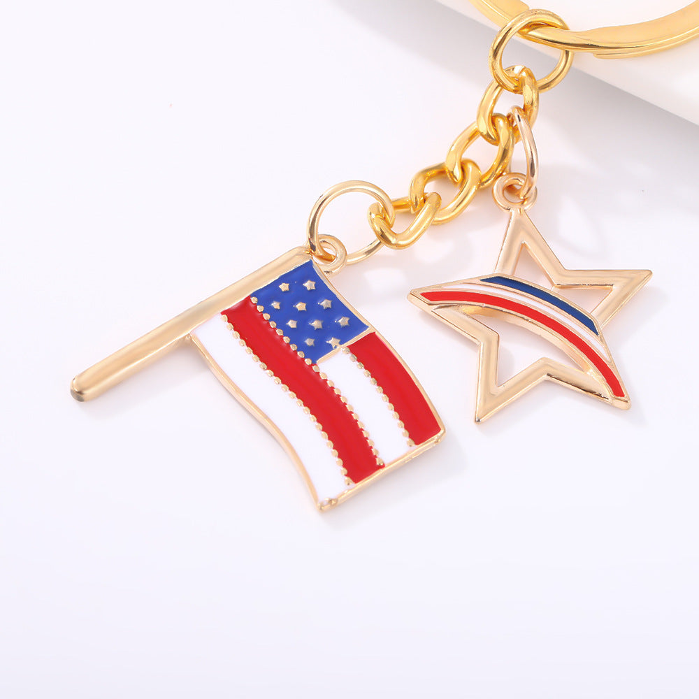Wholesale US Independence Day Event Commemorative Keychains