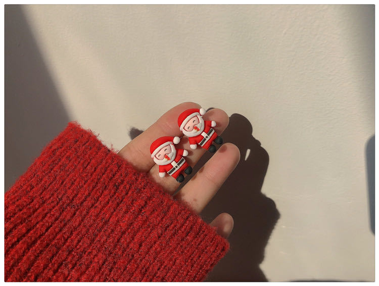 Wholesale Christmas  Snowman Elk Resin Earrings