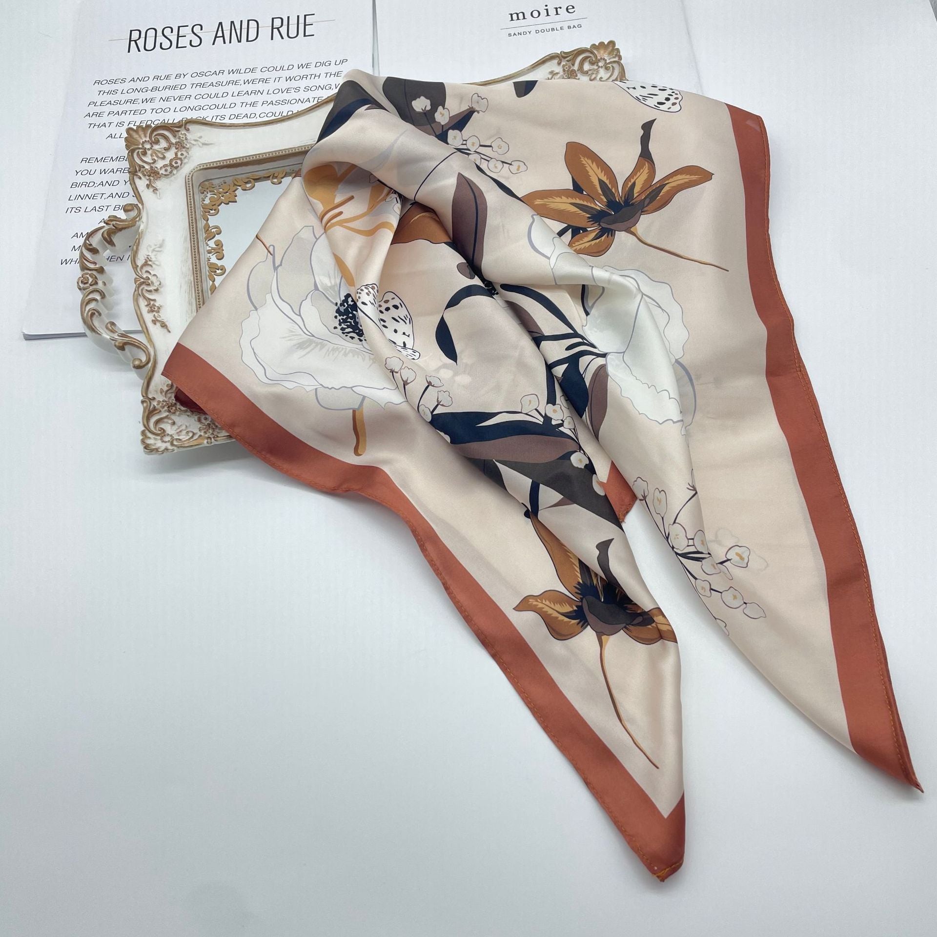 Wholesale multi-color  Silk f 70* 70cm Large Square  Scarf