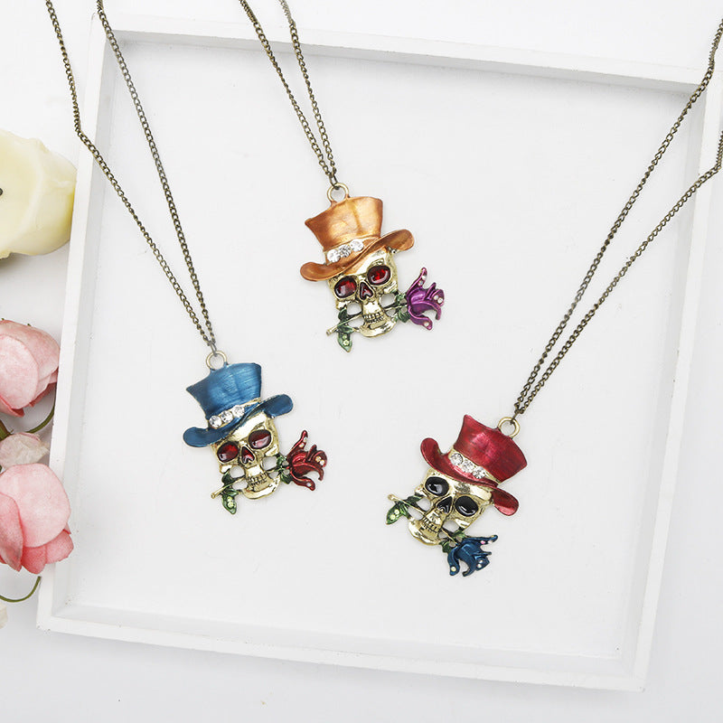 Wholesale Halloween Skull Necklaces ACC-NE-HX002