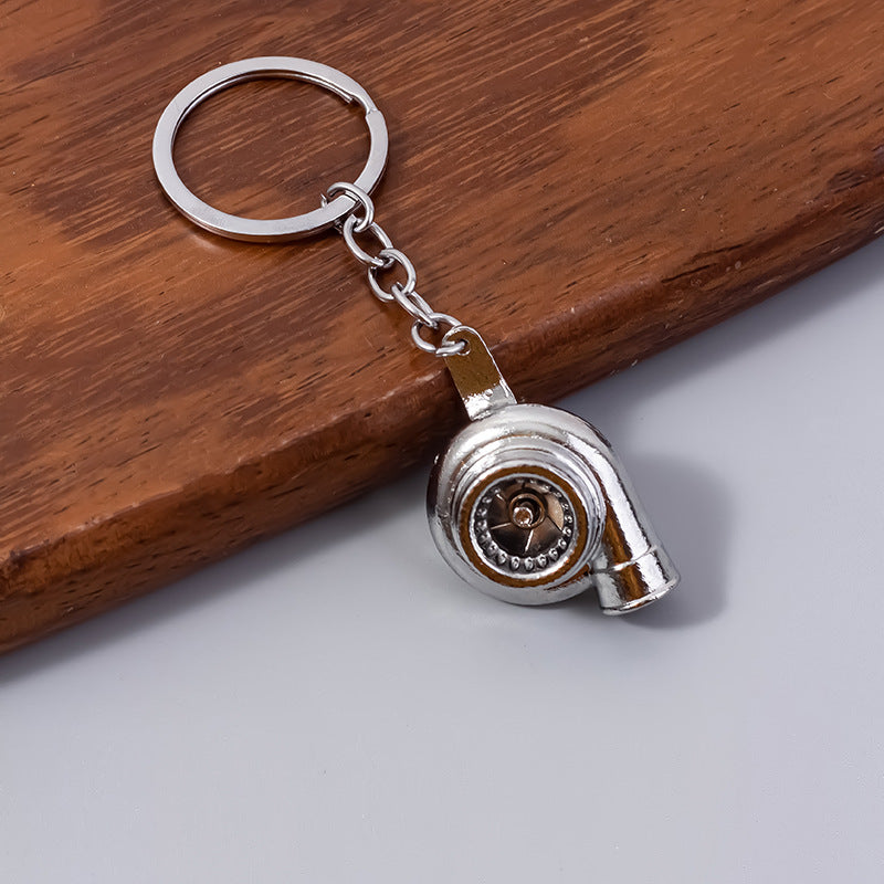 Wholesale  metal turbo blower supercharger auto parts modified keychain