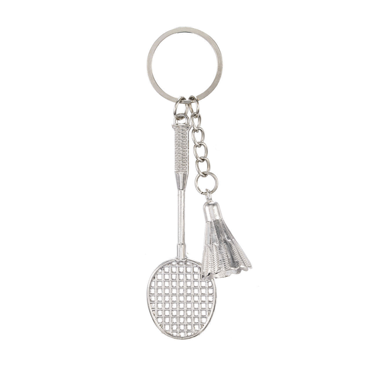Wholesale Miniature badminton creative keychain