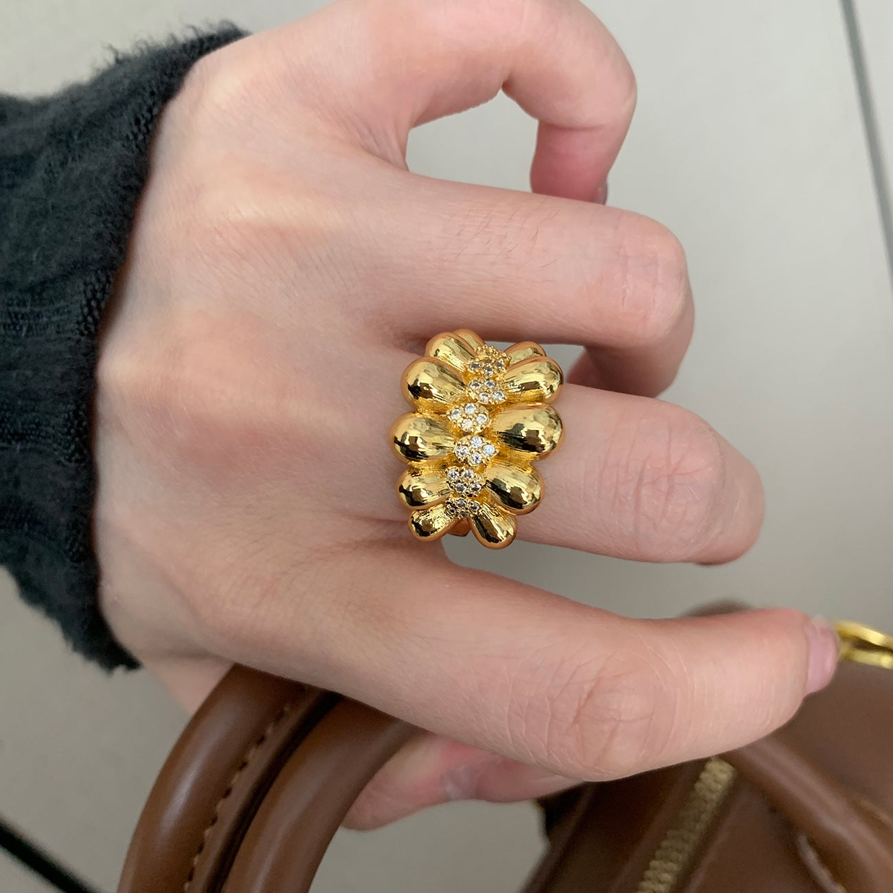 Wholesale  Three-dimensional Coffee Bean Ring