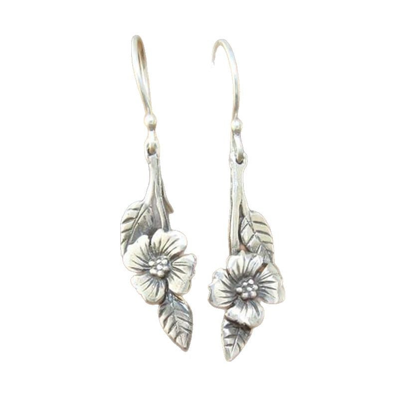 Wholesale Bohemian plant flower leaf earrings