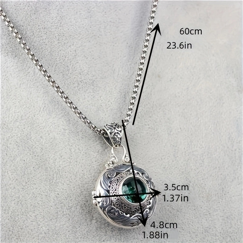 Wholesale Openable incense ball wrapped branch pattern hollow necklace