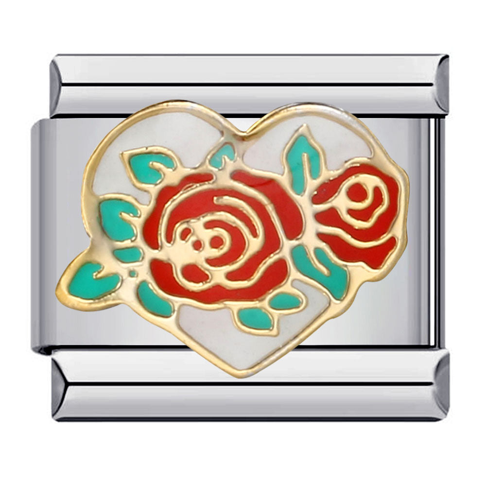 Wholesale Italian Charm Bracelet 9mm DIY Splicing Removable Floral Stainless Steel Composable Bracelet