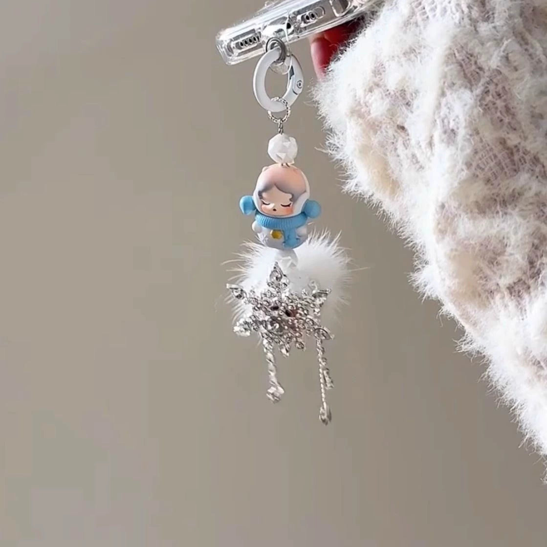 Wholesale Cartoon Cute Christmas Bubble Mate Mobile Phone Pendant