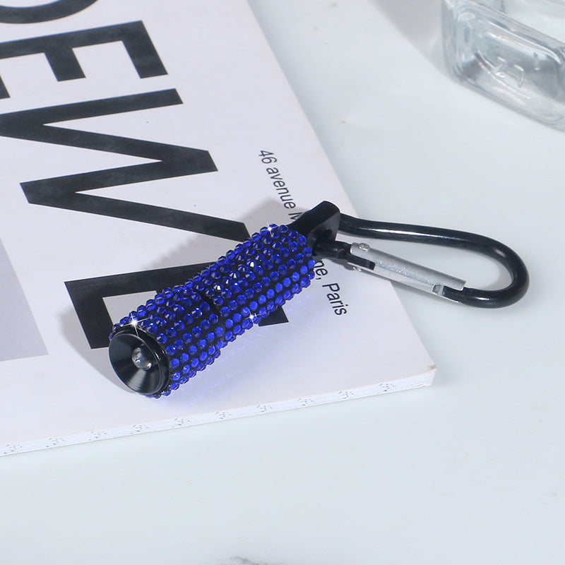 Wholesale Diamond Mini Flashlight Keychain ACC-KC-RuiJie008