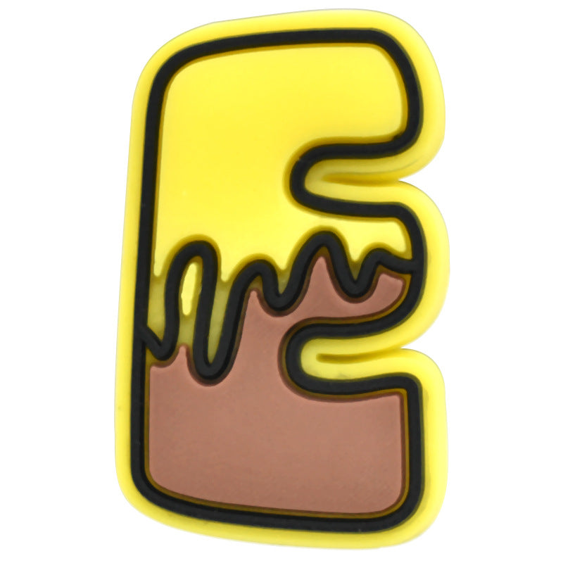 Wholesale Random 100pcs Small Bee PVC Soft Rubber Shoe Buckle Decoration ACC-SC-RYY055