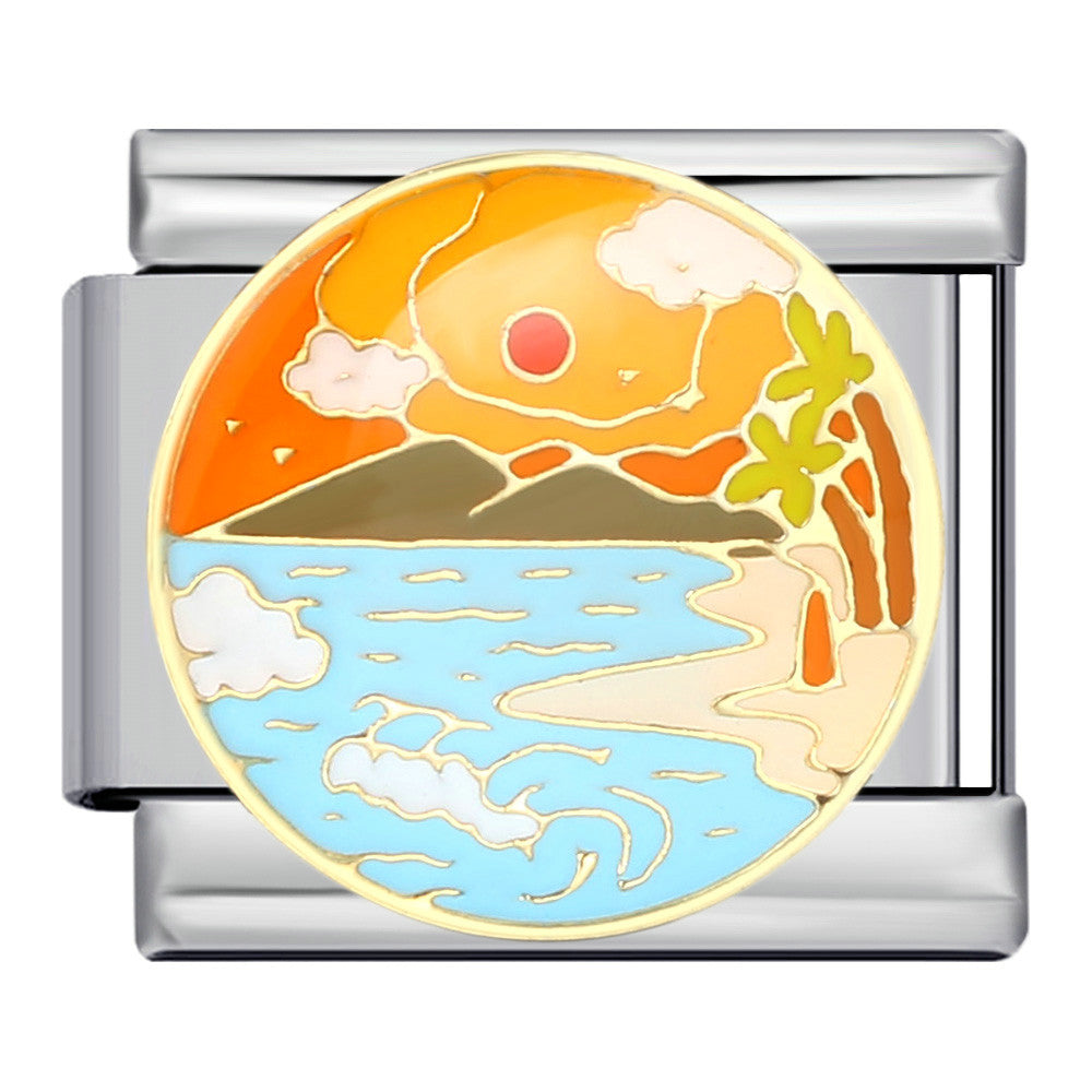 Wholesale Italian Charm Bracelet 9mm DIY Splicing Cute Creative Stainless Steel Composable Bracelet